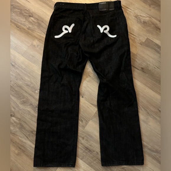 Rocawear Black Jeans with White Detailing - Picture 1 of 7